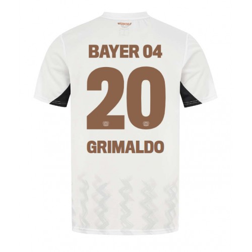 Dres Bayer Leverkusen Alejandro Grimaldo #20 Gostujuci 2024-25 Kratak Rukav